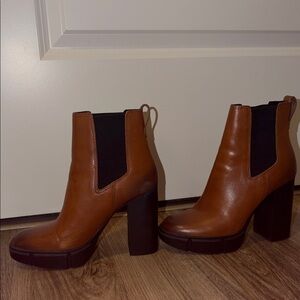 Steve Madden Brown Leather Ankle Boots